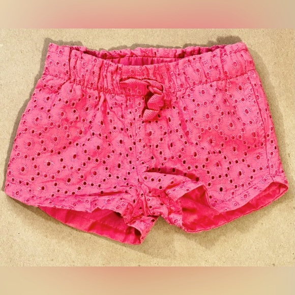 🔴6/$26🔴 Carter’s Brand NWOT Coral Crochet Style Shorts​ - Picture 1 of 3